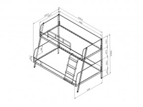 Кровать Дельта Лофт 20.02.04 в Симе - sim.mebel74.com | фото 2