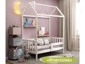 Кровать Домик Аист-1 Классика белый 1600х800 в Симе - sim.mebel74.com | фото