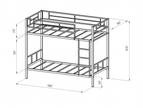 Кровать двухъярусная Севилья 2 Белый в Симе - sim.mebel74.com | фото 2