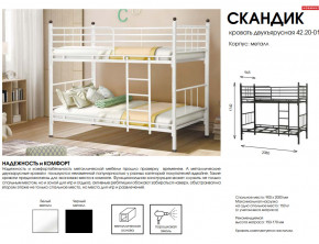 Кровать двухъярусная Скандик 42.20-01 в Симе - sim.mebel74.com | фото 2