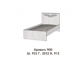 Кровать Диана 900 в Симе - sim.mebel74.com | фото 2