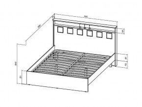 Кровать Коста-Рика 1600 в Симе - sim.mebel74.com | фото 2