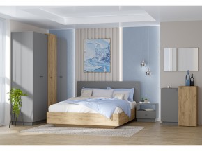 Кровать Квадро арт.031-М1 1400 Графит в Симе - sim.mebel74.com | фото 2