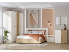 Кровать Квадро арт.031-М1 1400 миндаль в Симе - sim.mebel74.com | фото 2