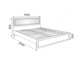 Кровать мягкая Беатрис модуль 10 Дуб млечный в Симе - sim.mebel74.com | фото 2