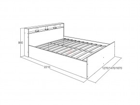 Кровать Ольга 17 1400 в Симе - sim.mebel74.com | фото 2