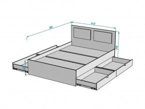 Кровать Ольга L35 ширина 1400 в Симе - sim.mebel74.com | фото 3