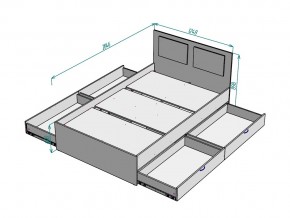 Кровать Ольга L37 ширина 1200 в Симе - sim.mebel74.com | фото 3