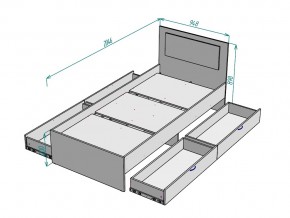 Кровать Ольга L38 ширина 900 в Симе - sim.mebel74.com | фото 3