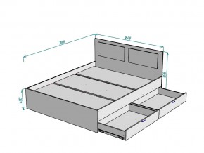 Кровать Ольга L39 ширина 1600 в Симе - sim.mebel74.com | фото 3