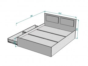 Кровать Ольга L40 ширина 1600 в Симе - sim.mebel74.com | фото 3