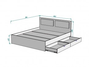 Кровать Ольга L43 ширина 1800 в Симе - sim.mebel74.com | фото 3