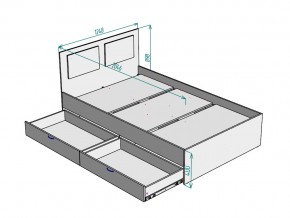 Кровать Ольга L46 ширина 1200 в Симе - sim.mebel74.com | фото 3