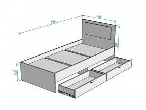 Кровать Ольга L47 ширина 900 в Симе - sim.mebel74.com | фото 3