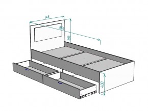 Кровать Ольга L48 ширина 900 в Симе - sim.mebel74.com | фото 3