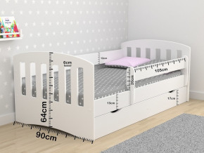 Кровать подростковая Классика с бортиком в Симе - sim.mebel74.com | фото 2