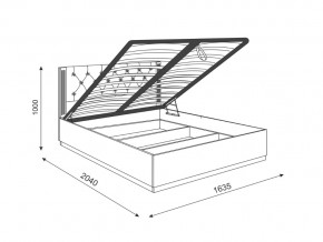 Кровать с подъемным механизмом М25 Тиффани в Симе - sim.mebel74.com | фото 3