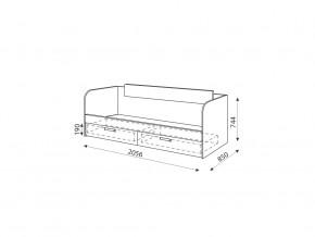 Кровать с ящиками Дуглас Модуль №13 в Симе - sim.mebel74.com | фото 2