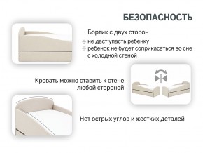 Кровать с ящиком Letmo карамель (рогожка) в Симе - sim.mebel74.com | фото 13