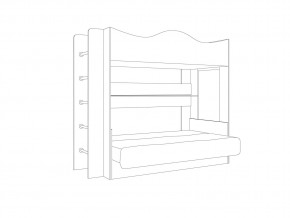 Кровать-трансформер Сити сонома/белый в Симе - sim.mebel74.com | фото 3