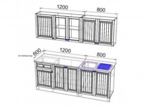 Кухня Хозяюшка 2000 фисташка в Симе - sim.mebel74.com | фото 2