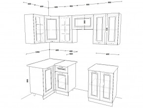 Кухонный гарнитур 10 Белый Вегас 1000х2200 мм в Симе - sim.mebel74.com | фото 2