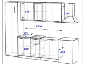 Кухонный гарнитур 10Р РоялВуд 1800 мм в Симе - sim.mebel74.com | фото 2