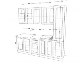 Кухонный гарнитур 12 Белый Вегас 2200 мм в Симе - sim.mebel74.com | фото 2