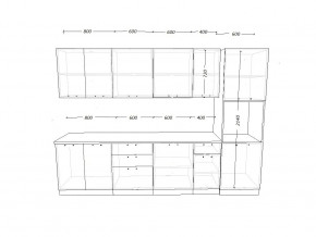 Кухонный гарнитур 16 Грецкий орех 3000 в Симе - sim.mebel74.com | фото 2