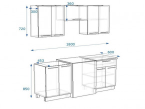 Кухонный гарнитур 1Р РоялВуд 1800 мм в Симе - sim.mebel74.com | фото 2