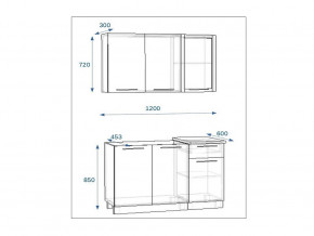 Кухонный гарнитур 3 Грецкий орех 1200 в Симе - sim.mebel74.com | фото 2