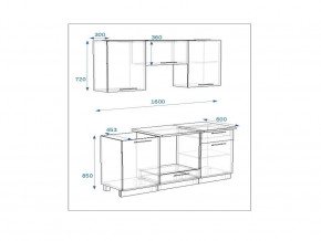 Кухонный гарнитур 6а Грецкий орех 1600 в Симе - sim.mebel74.com | фото 2