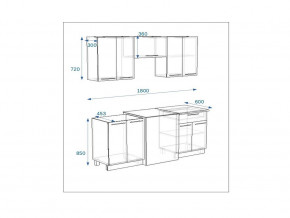 Кухонный гарнитур 7 Грецкий орех 1800 в Симе - sim.mebel74.com | фото 2