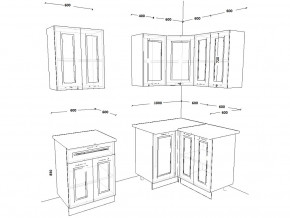 Кухонный гарнитур 8 Белый Вегас 1600х1200 мм в Симе - sim.mebel74.com | фото 2