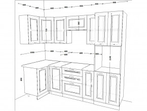 Кухонный гарнитур 9 Белый Вегас 1000х2500 мм в Симе - sim.mebel74.com | фото 2