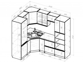 Кухонный гарнитур Адажио оптима 1800х2400 мм в Симе - sim.mebel74.com | фото 6