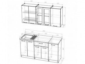 Кухонный гарнитур Алина стандарт 1600 мм в Симе - sim.mebel74.com | фото 5