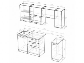 Кухонный гарнитур Алина ультра 2000 мм в Симе - sim.mebel74.com | фото 5