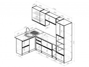 Кухонный гарнитур Амели мега прайм 1500х2700 мм в Симе - sim.mebel74.com | фото 6