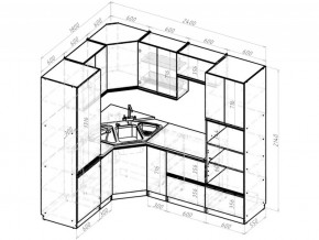 Кухонный гарнитур Амели оптима 1800х2400 мм в Симе - sim.mebel74.com | фото 6