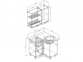 Кухонный гарнитур Антрацит 1000х1000 в Симе - sim.mebel74.com | фото 3