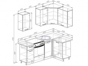 Кухонный гарнитур Антрацит 2000х1200 в Симе - sim.mebel74.com | фото 3