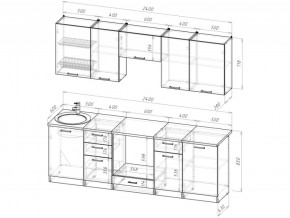 Кухонный гарнитур Антика базис 2400 мм в Симе - sim.mebel74.com | фото 3