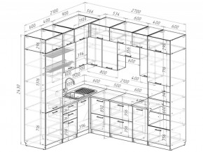 Кухонный гарнитур Антика гранд прайм 2100х2700 мм в Симе - sim.mebel74.com | фото 7