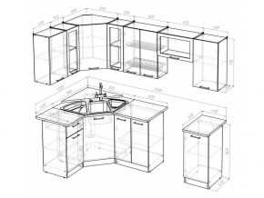 Кухонный гарнитур Арина оптима 1300х2500 мм в Симе - sim.mebel74.com | фото 6