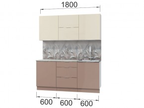 Кухонный гарнитур Асти Латте 1800 в Симе - sim.mebel74.com | фото 2