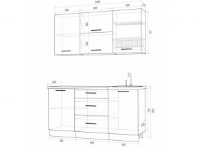 Кухонный гарнитур Флоренс Грин 1600 в Симе - sim.mebel74.com | фото 4