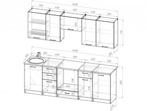 Кухонный гарнитур Жасмин базис 2400 мм в Симе - sim.mebel74.com | фото 3