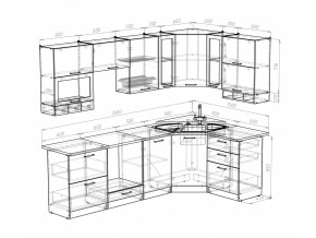 Кухонный гарнитур Кира гранд оптима 2600х1500 мм в Симе - sim.mebel74.com | фото 5