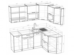 Кухонный гарнитур Кира мега прайм 2000х1500 мм в Симе - sim.mebel74.com | фото 5